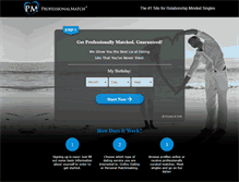 Tablet Screenshot of professionalmatch.com